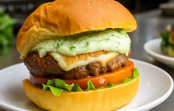 Burger salsa de aguacate