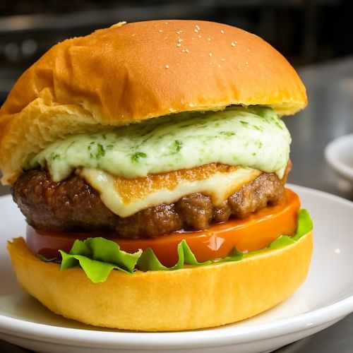 Burger salsa de aguacate