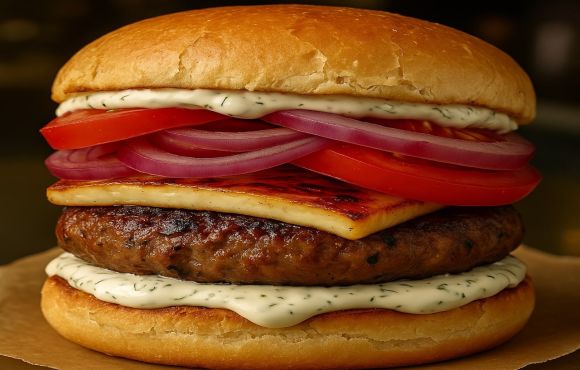 Burger salsa tzatziki