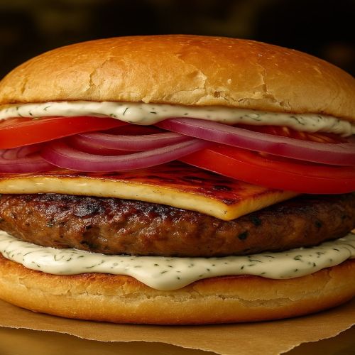 Burger salsa tzatziki